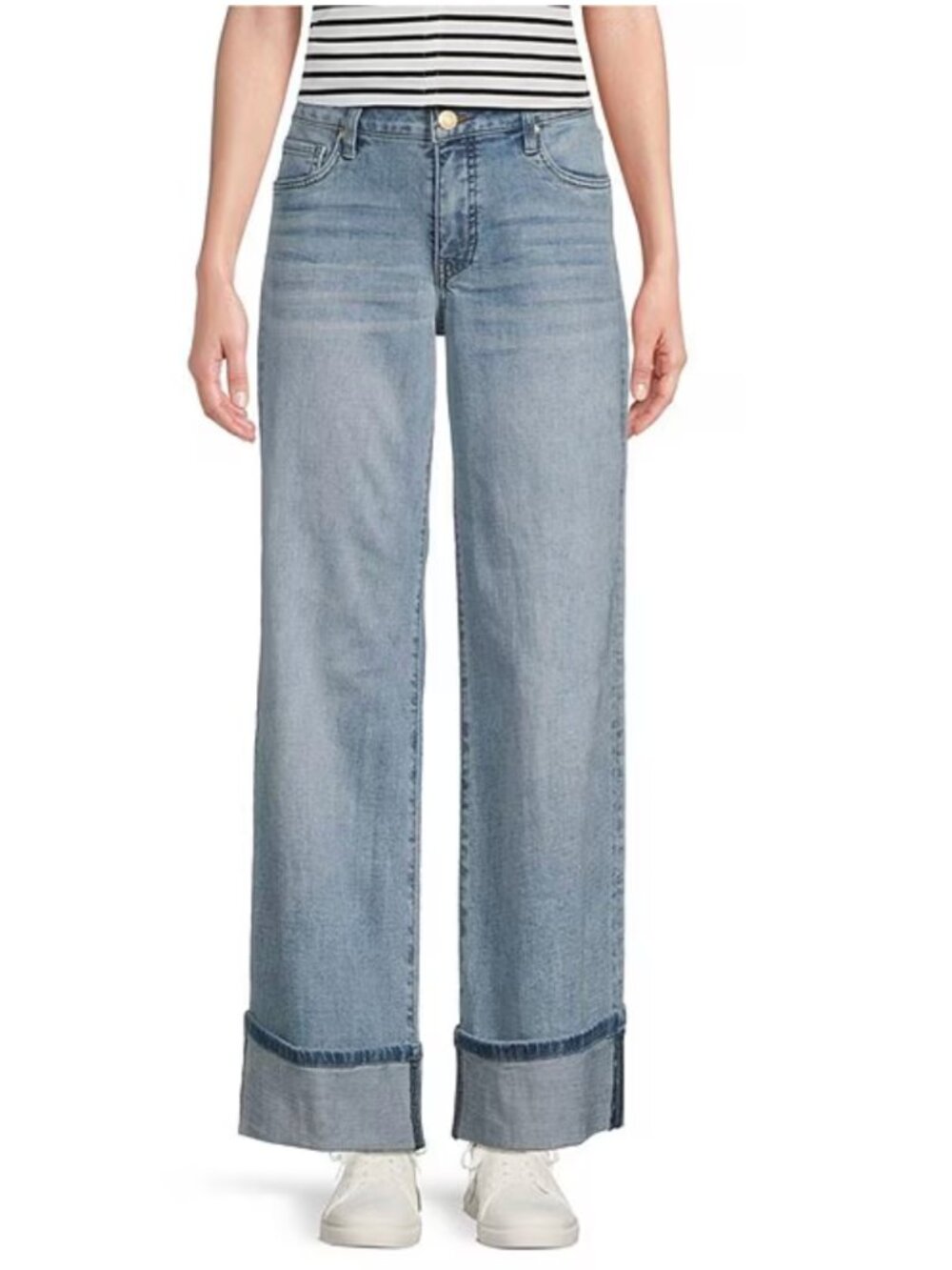 Kut From the Kloth Meg Fab Ab Wide Leg High Rise Jeans Size 14 - Picture 2 of 6